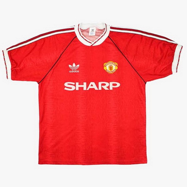 Authentic Camiseta Manchester United 1ª Retro 1990 1992 Rojo